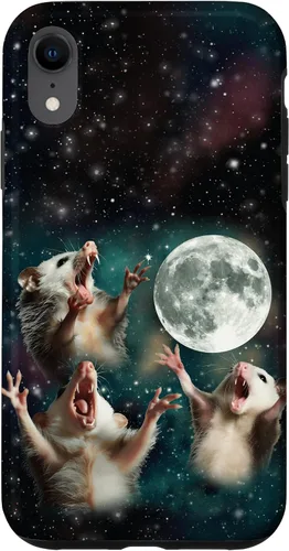Vista 25 de Three Possum Moon 3 Opossum Funny Weird Cursed Meme Case para iPhone 17