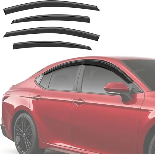 Vista 26 de Protector de lluvia adhesivo compatible con Toyota RAV4 2019-2025, protector de parabrisas de policarbonato, deflector de viento para ventana