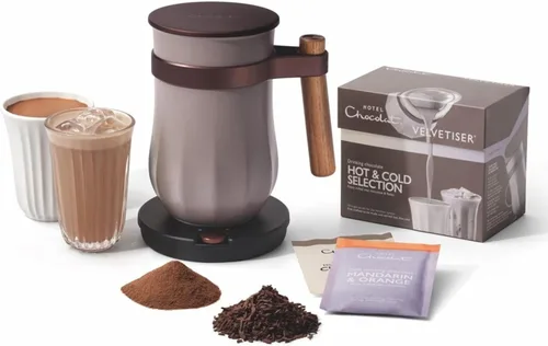 Vista 7 de Hotel Chocolat Velvetiser - Máquina de Chocolate Caliente para el Hogar - Elaborador de Chocolate Caliente de Grado Barista - Edición Carbón - 2