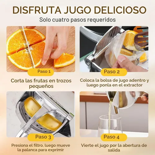 Vista 3 de Exprimidor de jugo de mano de aluminio, exprimidor manual de aluminio, 2026 nuevo exprimidor manual resistente para limón, naranja, lima, extractor