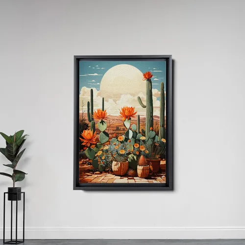 Vista 5 de StoreUSA97 Saguaro Cactus, Desert Wall Art Decor, Travel Poster for Bedroom, Living Room, Office, Bathroom, Gift for California, Arizona, Utah, New