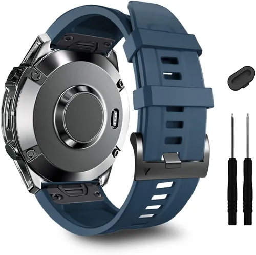 Vista 16 de ZPJPPLX Correa de silicona de ajuste rápido de 0.866 in compatible con Garmin Fenix 8 AMOLED 1.850 in/7 Pro/7/6 Pro/6/5 Plus/5, correas de repuesto