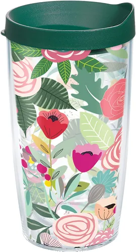 Vista 11 de Tervis Brilliant Bliss Collection - Vaso aislado de doble pared hecho en Estados Unidos mantiene las bebidas frías y calientes, 16 onzas, paquete