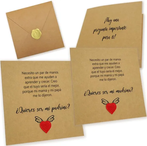 Vista 9 de ¿Quieres ser mi padrino? Tarjeta de propuesta, Regalo de propuesta de padrino, Regalos de padrino del ahijado, Tarjeta de solicitud de padrino