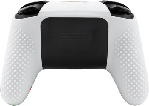 Vista 3 de RALAN Funda de silicona para frutas compatible con el controlador NS Switch Pro con 8 bonitas tapas de agarre para pulgar.