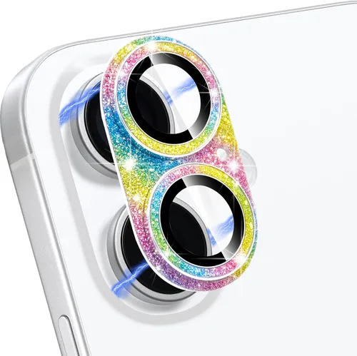 Vista 22 de Protector de Lente de Cámara para iPhone 14 / iPhone 14 Plus Película de Cubierta de Cámara de Metal, Vidrio Templado 9H, Antiarañazos, Compatible