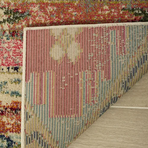 Vista 9 de SAFAVIEH Colección Monaco - Alfombra de área de 8 x 11 pies, Multicolor, diseño tribal bohemio chic envejecido, no desprende pelusa y de fácil