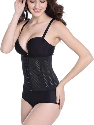 Vista 4 de Surakey Entrenador de cintura para mujer, faja transpirable, faja reductora de cintura para entrenamiento, reloj de arena, moldeador de cuerpo