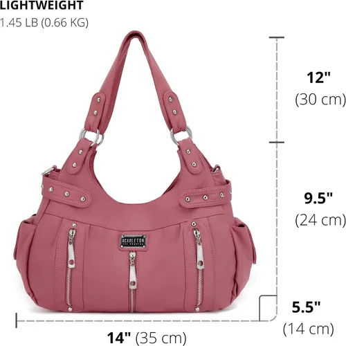 Vista 3 de Scarleton Bolso de mano para mujer, monederos para mujer, bolsos de hombro para mujer, H1292
