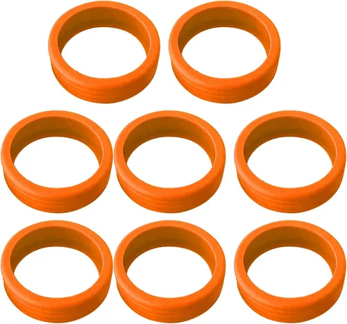 Vista 4 de JTLB Paquete de 8 fundas protectoras de silicona para maletas de equipaje, con cancelación de ruido y absorción de golpes, para maleta de carrito