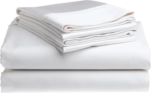 Vista 5 de 1,000-thread-count algodón Pima de una sola capa Hoja Set