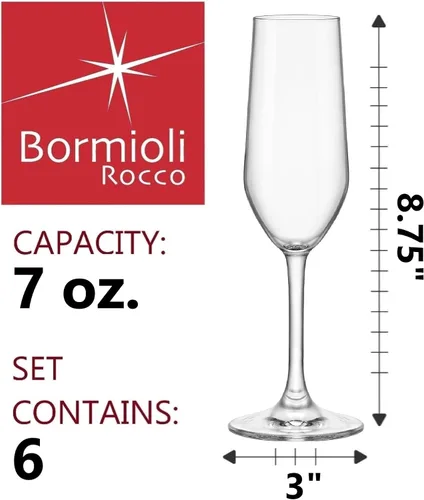 Vista 2 de Bormioli Rocco Riserva - Juego de 6 copas de champán