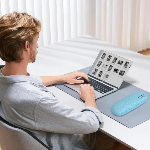 Vista 8 de RayLove Paquete de 3 fundas rígidas para lentes de lectura grandes
