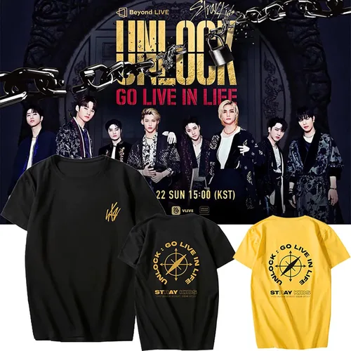 Vista 2 de Kpop Stray - Camiseta para niños, nuevo álbum Go Life in Life in Life Felix Jisung Changbin