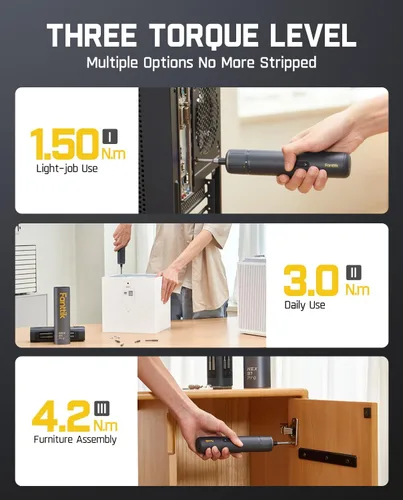 Vista 3 de Fanttik Destornillador eléctrico S1 Pro, destornillador eléctrico