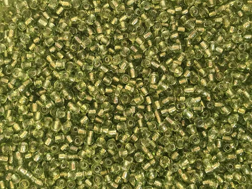 Vista 11 de Tamaño de las cuentas de semillas: 11/0 50 gr / 1.76 oz (ámbar plateado forrado)