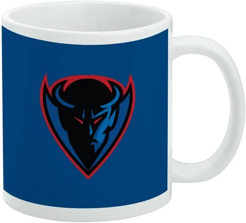 Vista 342 de Taza de cerámica con el logotipo principal de la Universidad Rider, taza de regalo novedosa para café, té y bebidas calientes, 11oz, blanca