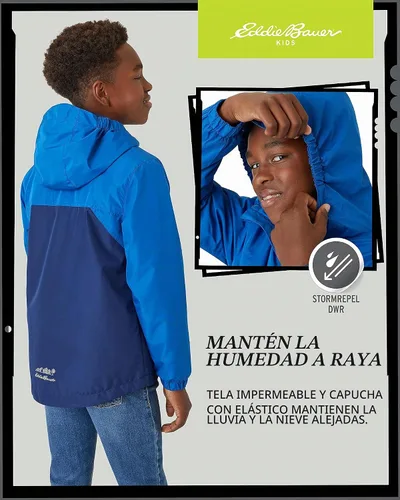 Vista 5 de Eddie Bauer Lone Peak - Chaqueta impermeable 3 en 1 con aislamiento térmico y forro polar extraíble (5-20)