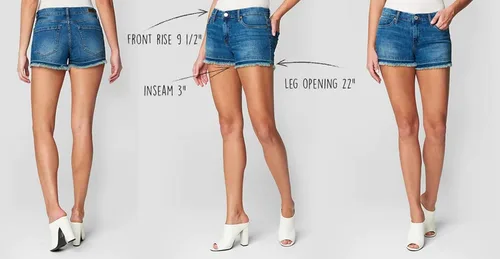 Vista 6 de BLANKNYC Ropa de lujo para mujer, pantalones cortos de mezclilla con bolsillos, siempre en estilo, a la moda y cómoda