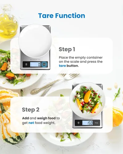 Vista 6 de RENPHO Báscula Digital de Alimentos con Calculadora Nutricional, Báscula Inteligente de Cocina de Alimentos, Báscula de Peso de Alimentos en Gramos