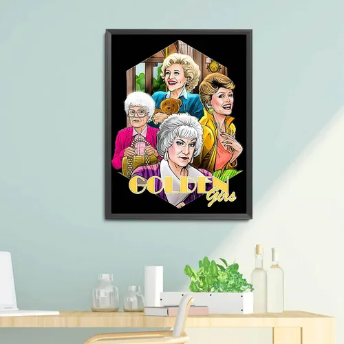 Vista 3 de bestact Kits de pintura de diamantes, kit de arte de diamantes para adultos, taladro redondo completo, pintura con diamante para regalo, decoración