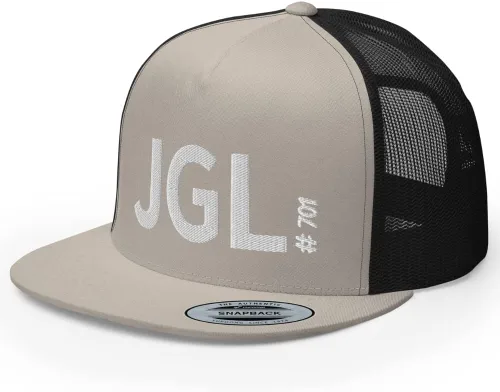 Vista 10 de JGL Gorra de camionero de Bill Plana Bordado Blanco El Chapo Guzman Cap Chapito 701 High Crown Ajustable Snapback Gorra JGL Negro