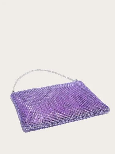 Vista 3 de Verdusa Bolso de noche con diamantes de imitación brillantes para mujer