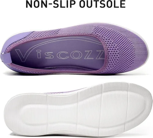 Vista 2 de Viscozzy Loafers for Women Slip on Comfort Casual Shoes