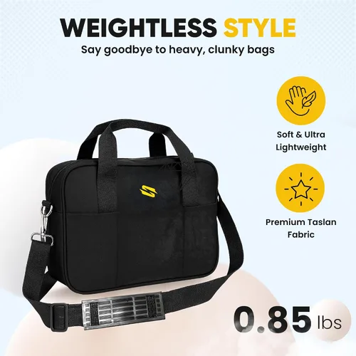 Vista 4 de Pequeña bolsa de gimnasio para mujer Bolsa deportiva compacta e impermeable para entrenamiento, viajes o yoga Bolsa de fitness ligera con bolsillo