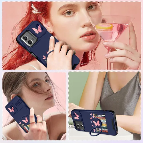 Vista 6 de Funermei Funda para Moto G Stylus 5G 2023 – Funda de Teléfono Bonita para Mujeres y Niñas, Cubierta Femenina para Adolescentes, Diseño de Moda
