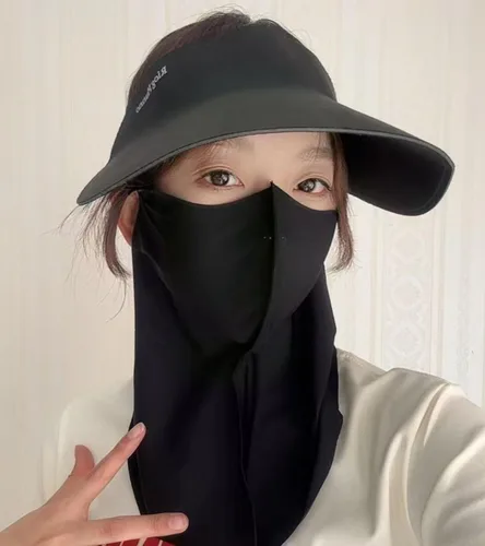 Vista 5 de Summer Cooling Neck Gaiter Face Mask for Women, UPF 50+ UV Protection, Breathable Ice Silk Sun Protection Mask