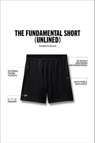 Vista 6 de Fabletics Pantalón corto The Fundamental para hombre, entrenamiento, correr, entrenamiento, gimnasio, yoga, ultraligero, atlético