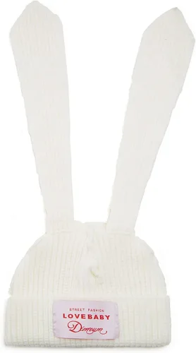 Vista 2 de Gorro de punto con orejas largas de conejo, gorro divertido de invierno, gorro cálido de punto de conejo de ganchillo para exteriores