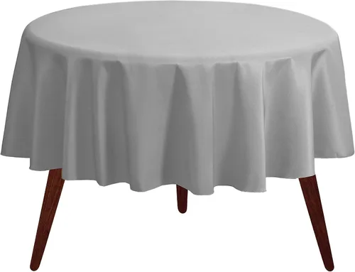 Vista 16 de Gee Di Moda Mantel redondo verde manzana de 70 pulgadas para mesas redondas de 24 a 48 pulgadas, tela lavable resistente, para mesa de bufé, fiesta