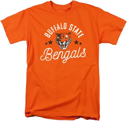 Vista 147 de Collegiate Distressed Mascot Unisex Adult T Shirt Collection 3 Universidad de Adelphi