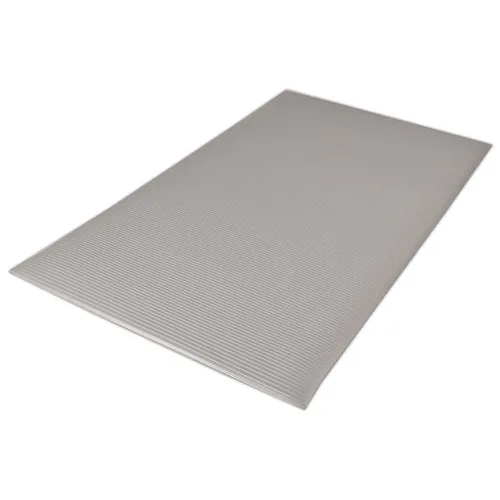 Vista 5 de NoTrax 406 Razorback™ Esterilla Antifatiga acanalada, 2' X 3' Negro/Amarillo