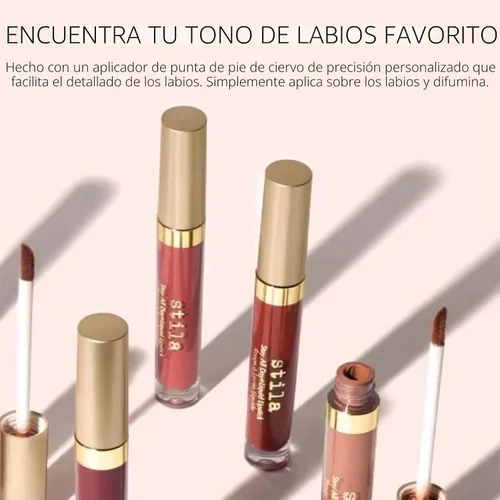 Vista 5 de stila Stay All Day Liquid Lipstick, Long-Lasting Matte Color No Transfer or Bleed, Full-Color Matte Finish, Hydrating & Lightweight w/ Vitamin E &