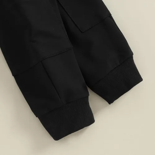 Vista 6 de Conjunto de sudadera de manga larga con cuello redondo y pantalones deportivos para bebés, ropa de invierno para bebé