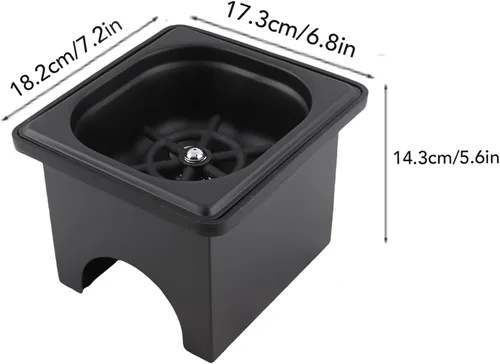 Vista 4 de Pitcher Rinser, Water Automatic High Pressure Stainless Steel Glass Cup Washer for Bar (Small)