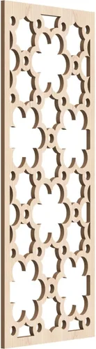 Vista 44 de 9 3/8"W x 24 3/8"H x 1/4"T Southgate Decorativos Paneles De Pared De Madera Calado, Abedul