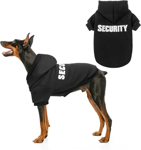 Vista 50 de SCENEREAL Sudaderas con capucha de seguridad para perros de tamaño pequeño, mediano y grande, ropa de felpa cepillada con gorro, abrigo de algodón