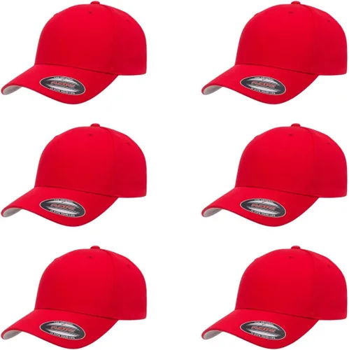 Vista 46 de Flexfit 5001 - Gorra de béisbol de sarga de algodón, 6 paneles Negro