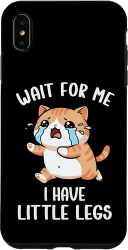 Vista 11 de Funny Short Legs Cat Meme Wait for Me, I Have Little Legs Case for iPhone 17