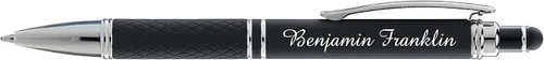 Vista 3 de ExpressDesigns™ - Set de regalo de bolígrafos personalizados - Paquete de 2 bolígrafos de metal suave al tacto con caja de regalo - Bolígrafo