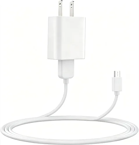 Vista 7 de Cargador de pared micro USB de 5 V 1A, cable de cargador Android, adaptador de corriente de CA a CC de 5 voltios de 1000 mA para carga de teléfono