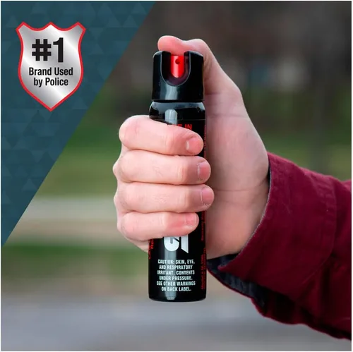 Vista 4 de SABRE - Aerosol de pimienta 3 en 1, tamaño táctico, para policías, tamaño mayor (4.36 onzas)