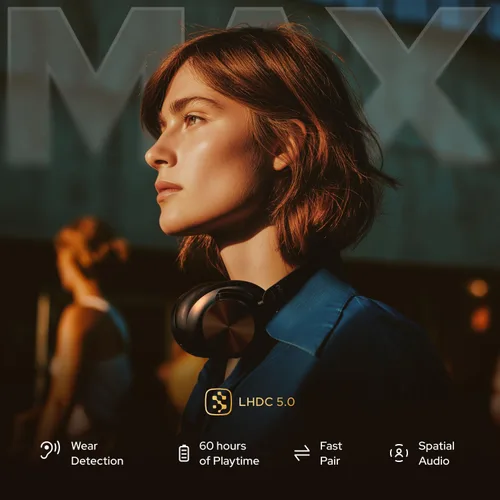Vista 7 de Noise Master Buds Max, Sound by Bose - Auriculares inalámbricos sobre la oreja con segmento líder ANC adaptativo, ecualizador dinámico, LHDC 5.0