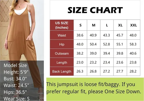 Vista 5 de Xunger Overol holgado casual con correa ajustable para mujer, ajuste holgado, color sólido, pantalón largo, con bolsillos