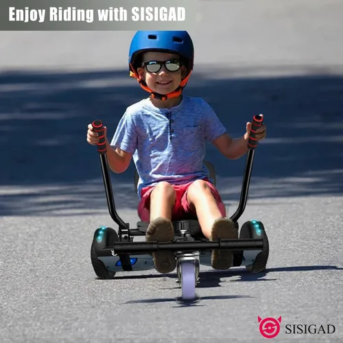 Vista 7 de SISIGAD Hoverboard para niños, 6.5 pulgadas modelo clásico Hoverboard (sin Bluetooth)