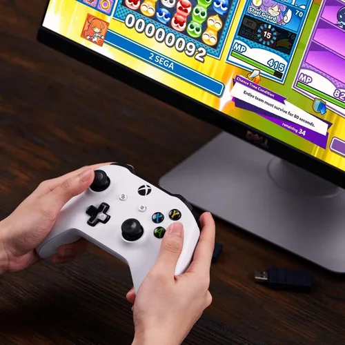 Vista 7 de Mcbazel 8Bitdo Adaptador USB inalámbrico 2 para PS5Switch OLEDNS SwitchWindowsMacOSRaspberry PiXbox Series XXbox Series SSwitch ProXbox One